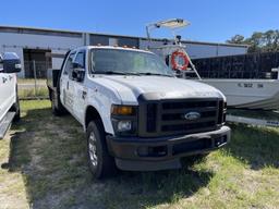 2010 FORD F350 FLATBED TRUCK 4X4 EXTRA CAB