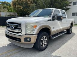 2011 FORD F-250 SUPER DUTY KING RANCH FLEX FUEL PICK-UP TRUCK