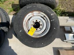 LOT CONSISTING OF (5) WHEELS AND TIRES (1) TIRE