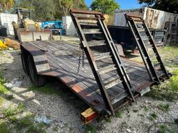 2003 TANDEM AXEL EQUIPMENT TRAILER WITH RAMPS