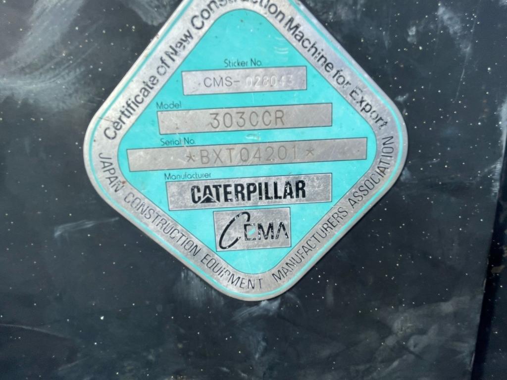 2008 CATERPILLAR MODEL 303C CR EXCAVATOR