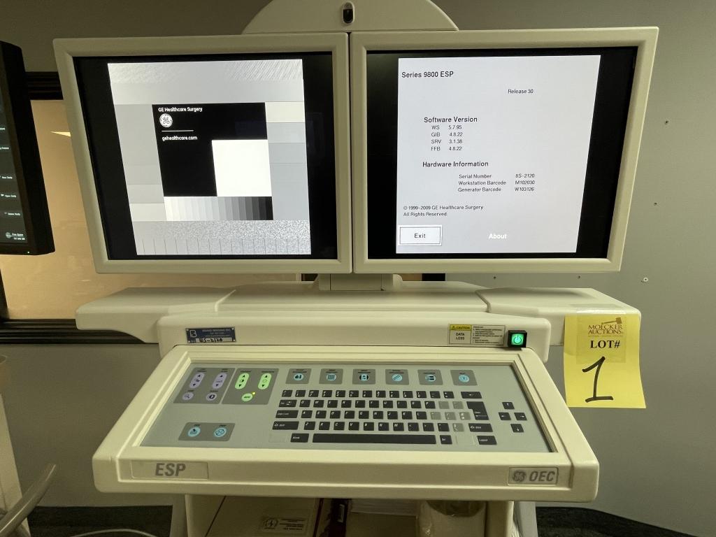 GE OEC SERIES 9800 PLUS C-SCAN X-RAY MACHINE, REFURBISHED 7/2020