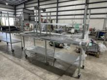 VARIOUS SIZE STAINLESS STEEL PREP TABLES