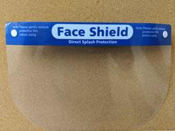 CASES OF FACE SHIELD DIRECT SPLASH PROTECTION (NEW) (YOUR BID X QTY = TOTAL $)