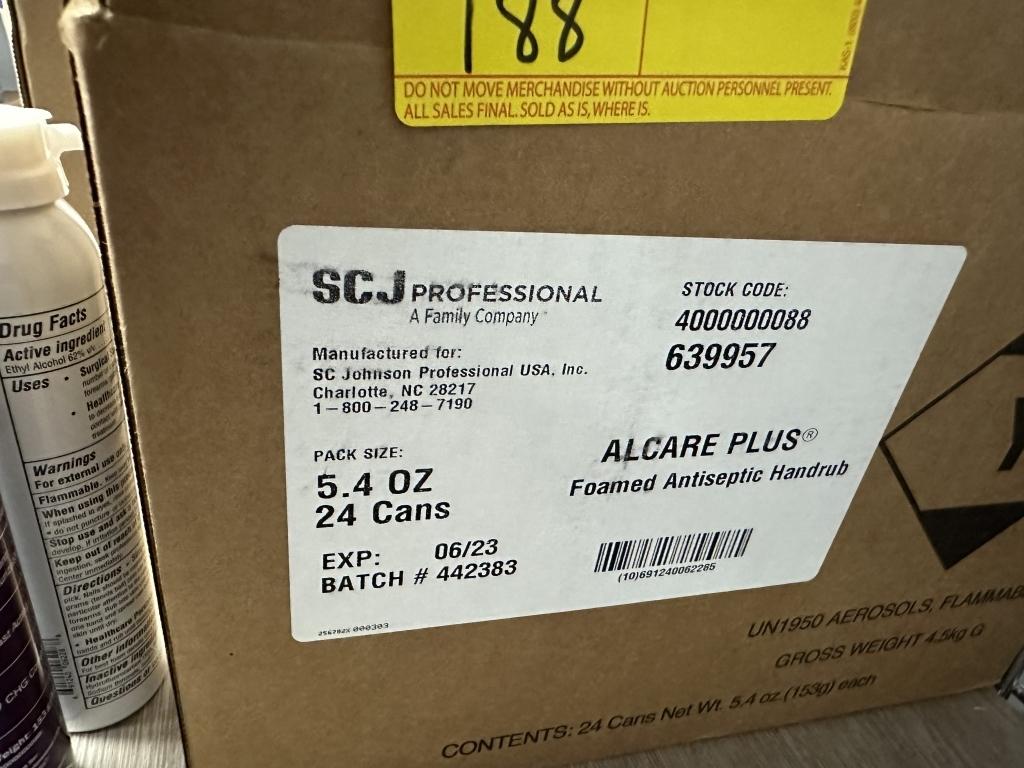 SCJ PROFESSIONAL HEALTHCARE ALCARE FOAM SPRAY (NEW) (YOUR BID X QTY = TOTAL $)