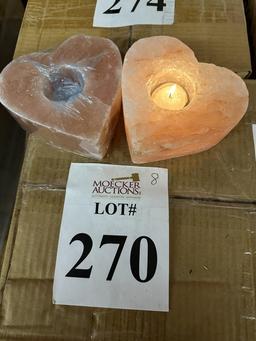 ZENNERY HIMALAYAN 1 HOLE HEART SHAPED CANDLE (NEW) (YOUR BID X QTY = TOTAL $)