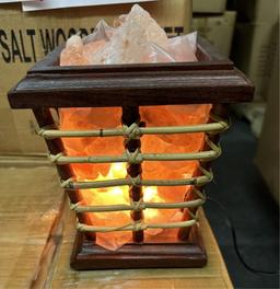 ZENNERY HIMALAYAN SALT ROCKS IN WOODEN BASKET (NEW) (YOUR BID X QTY = TOTAL $)