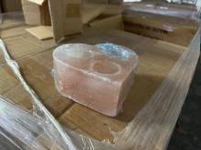 ZENNERY HIMALAYAN SALT 3 HOLE HEART SHAPED (NEW) (YOUR BID X QTY = TOTAL $)