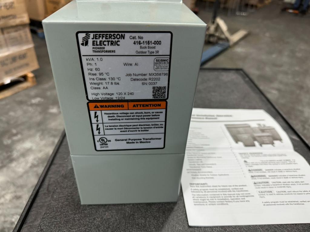 JEFFERSON ELECTRIC 416-1151-000 TRANSFORMER (NEW)