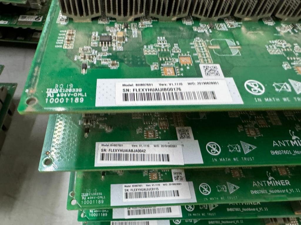 ANTMINER HASH BOARDS (YOUR BID X QTY = TOTAL $)