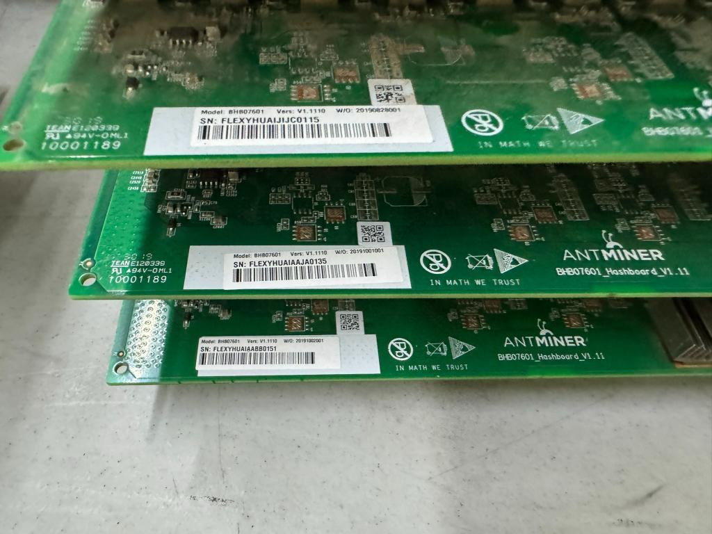 ANTMINER HASH BOARDS (YOUR BID X QTY = TOTAL $)