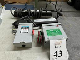 LOT CONSISTING OF POWER STRIPS & BREAKER BOXES (YOUR BID X QTY = TOTAL $)