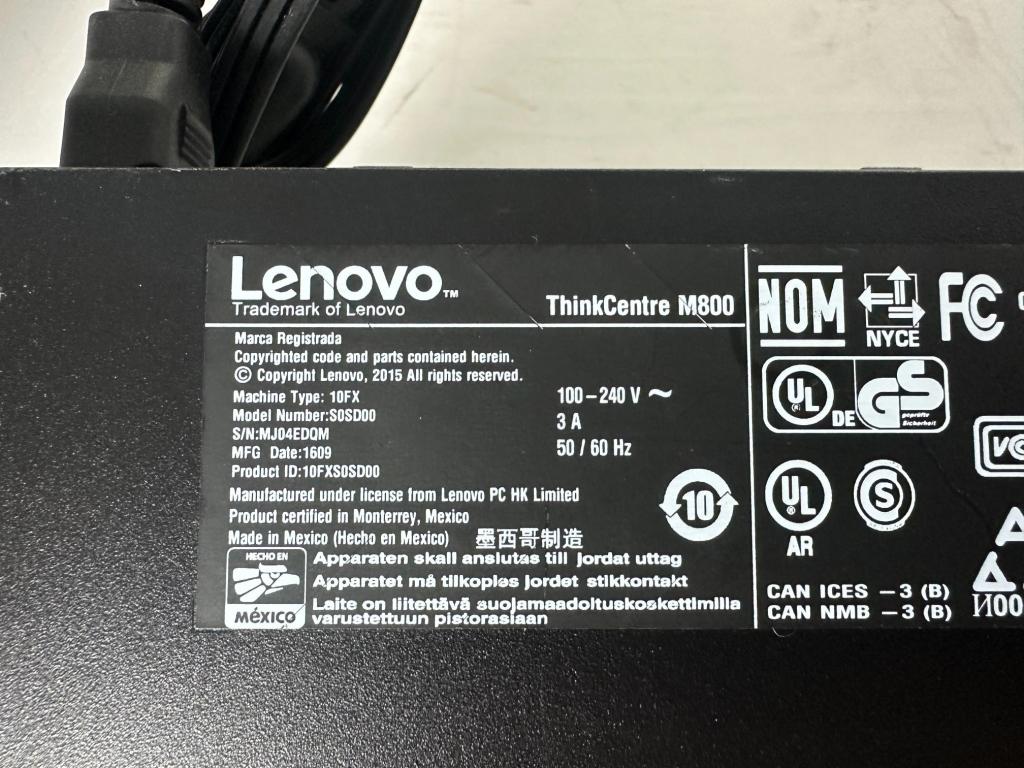 LENOVO THINKCENTRE M800 SFF I5 6TH 8GB 256 SSD