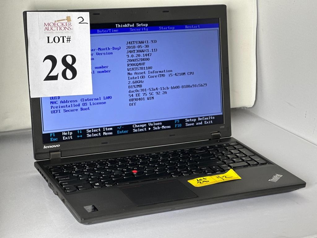 LENOVO THINKPAD L540 15.6" i5-5TH,8GB RAM 256GB