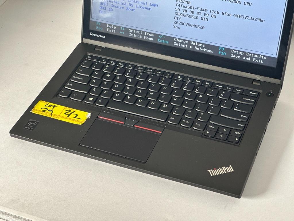 LENOVO THINKPAD T450 C i5-5TH, 8GB RAM, 256GB SSD