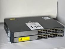 CISCO CATALYST WS-C3750V2-24PS-S 24 PORT POE