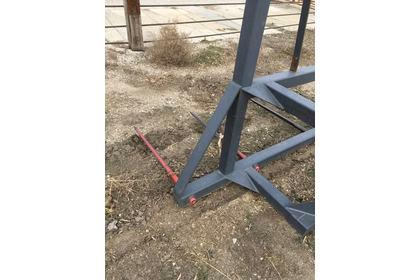 4 Prong Payloader bale spear