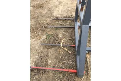 4 Prong Payloader bale spear