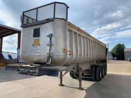 1984 Fruehauf 28ft End Dump Semi Trailer