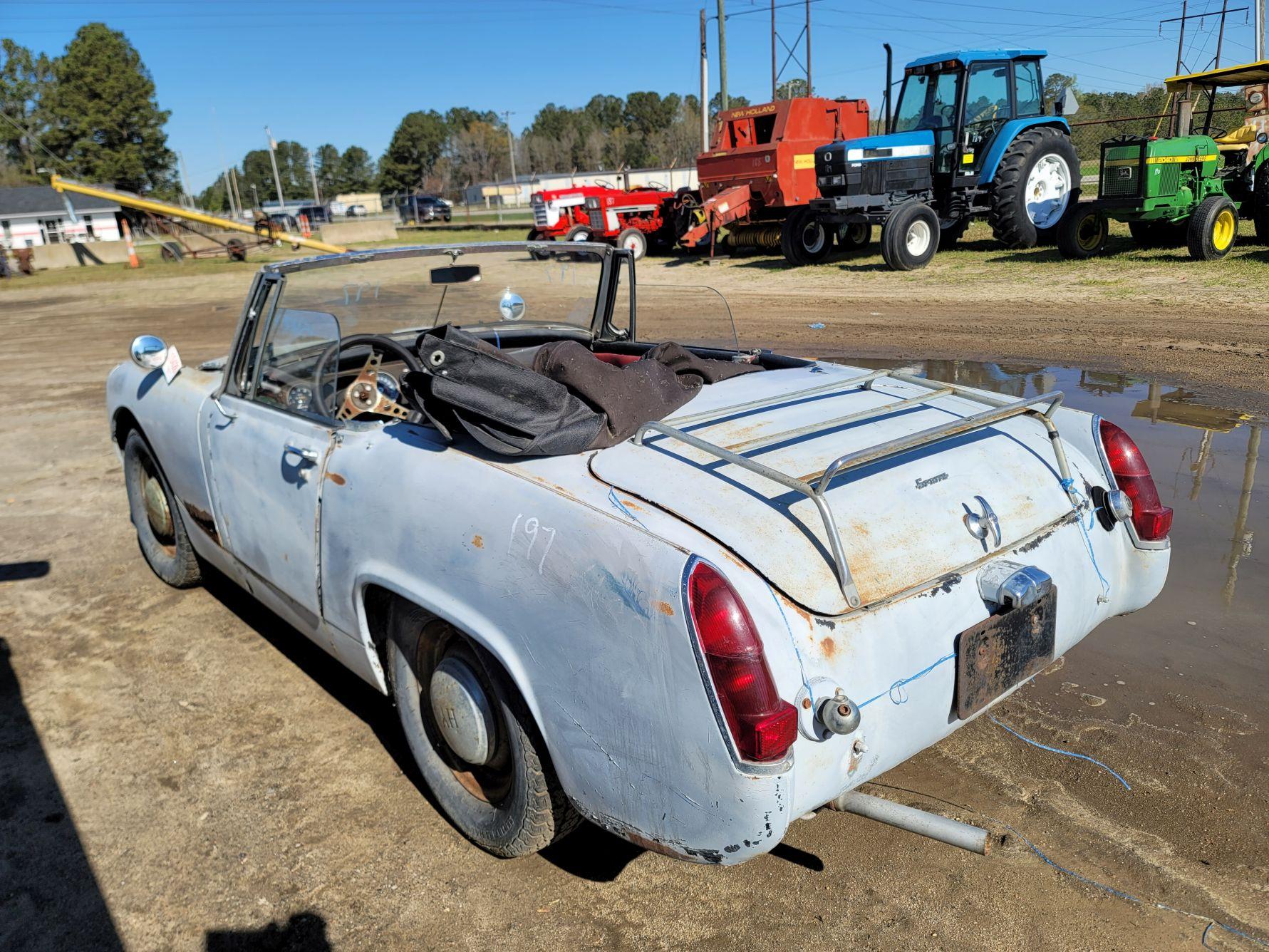 1967 AUSTIN HEALY SPRITE Antique 2 seater Convertible Sports Car, 4cylinder
