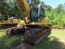 2003 Komatsu PC 300LC7 Excavator, closed A/C cab, 36inch digging bucket, 33.5inch pads, unknown hrs,