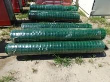 (5) rolls of green fence