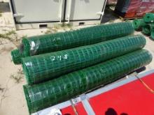 (5) rolls of green fence