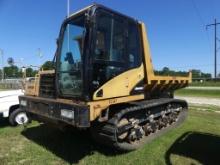 2008 MOROOKA MST2200 rubber track dump carrier, closed a/c cab, flatbed, steel dump body, 12ft 9inch