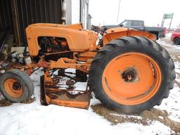 Minneapolis Moline 206H tractor w/belly mower SN:10007724, wide front, 136-