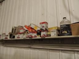 Oil Filters, Misc Oil, Air Filters, all contents on shelf