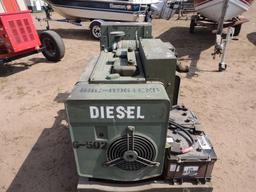 1982 Portable diesel army generator, model MEP003A SN:RZ82783