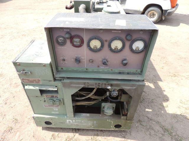 1982 Portable diesel army generator, model MEP003A SN:RZ82783