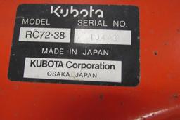 Kubota mower deck RC72-38 mower deck SN:10443