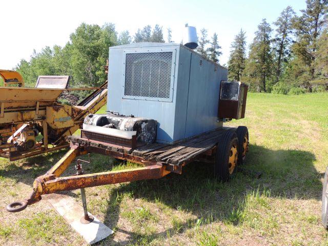 60 KW generator, GM detroit diesel engine, model 1-499, on transport