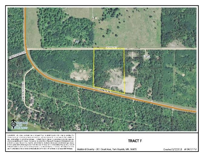 Tract F: 15 Acres with gravel Parcel R192903011 Hubbard County