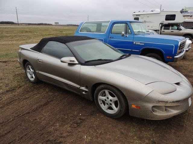 2002 Pontiac Firebird trans am convertible, 114,076 miles, dent in the pass