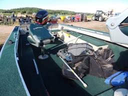 1996 Alumacraft Dominator fishing boat, 16.5 ft, 50th Anniversary, 2004 50H