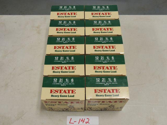 10 boxes 25 per box estate 12 ga. 2 3/4 in. 1 1/8 oz 6 shot