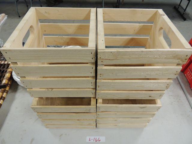 4 wood crates