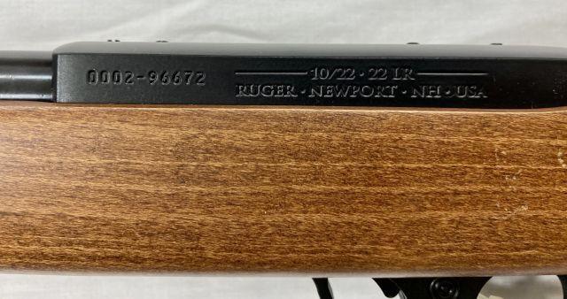 Ruger 10/22 Wood Stock, Metal Finish Blue, Ruger Soft Case