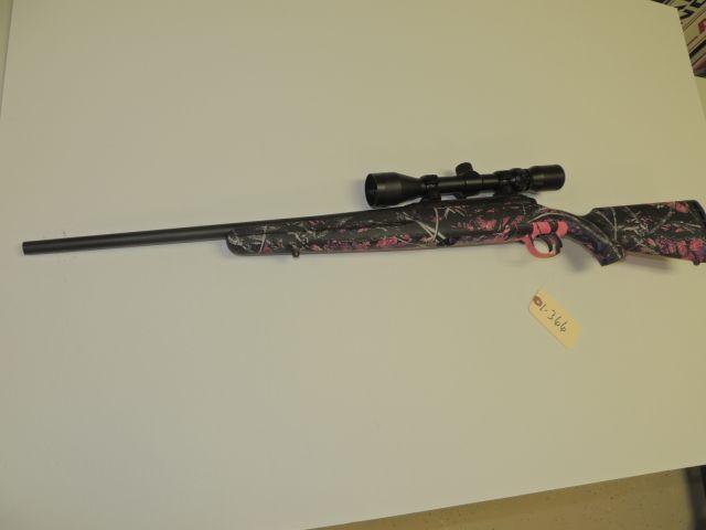 Savage Youth Axis 243 Win, Bolt action rifle, with bushnell scope, only fir