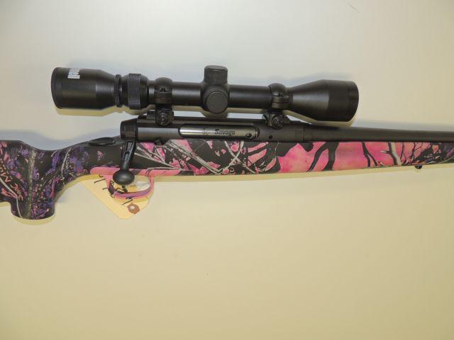 Savage Youth Axis 243 Win, Bolt action rifle, with bushnell scope, only fir