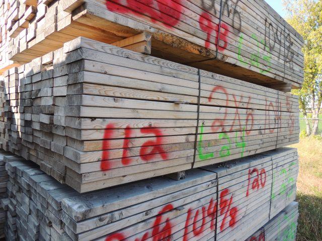 one bunk of 2x6 x 104 5/8 inch long lumber 112 pieces, taxed item, located