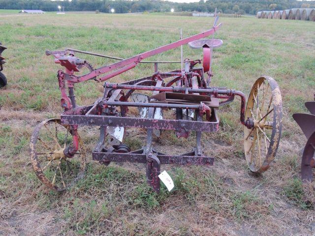 Rare Oliver 3 bottom horse plow with seat