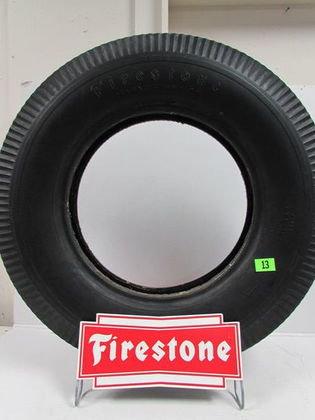 Excellent Vintage Firestone Tires Display Stand Rack/ Tire.