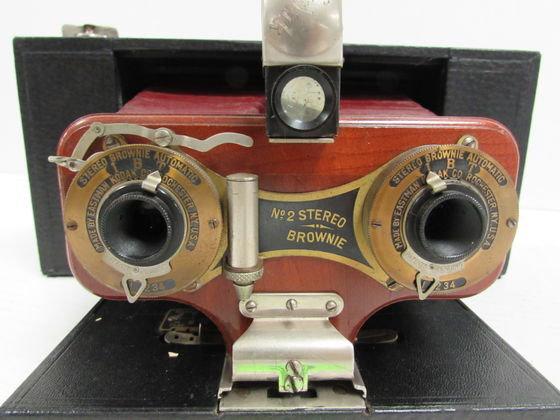 Antique Brownie No. 2 Folding Stereo Camera Beautiful!