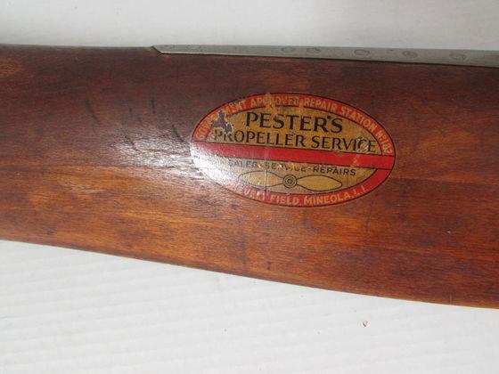 Antique Pester's Wooden Airplane Propeller Prop 72"