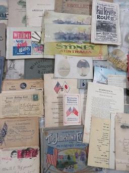 Outstanding 1901-1908 USN Seamen Archive of Ephemera from Around the World