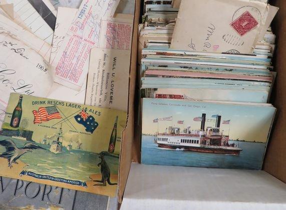 Outstanding 1901-1908 USN Seamen Archive of Ephemera from Around the World