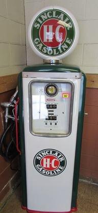 Antique Tokheim Model 39 Sinclair Gas Pump Beautifully Restored.